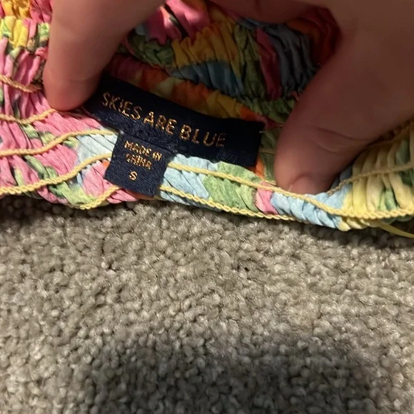 Skies Are Blue Tropical Print Maxi Dress - Picture 2 of 3